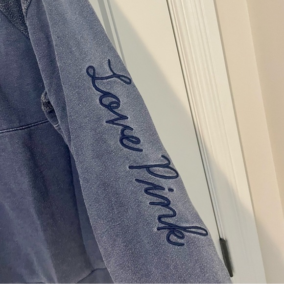 Victoria's Secret Pink Sweatshirt Quarter Zip Pullover Size S - Picture 5 of 8